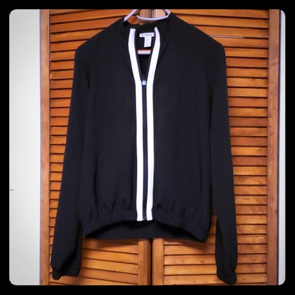 Forever 21 Jackets & Blazers - Forever 21 Black & White Track Jacket